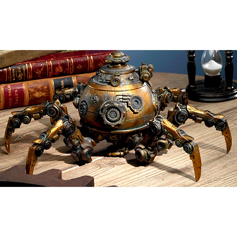 Octopod Mechanical Steampunk Figurine - Chic Decora