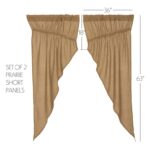 Oden Cotton Semi Sheer Curtain Pair (Set of 2) - Chic Decora