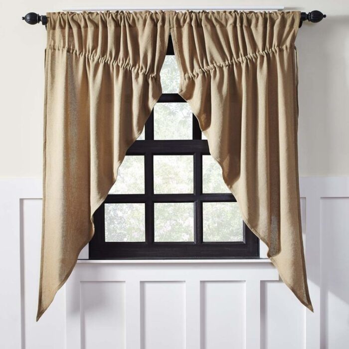 Oden Cotton Semi Sheer Curtain Pair (Set of 2) - Chic Decora