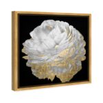 Oliver ” Floral And Botanical Gold And Light Floral, Glam Black ” by Oliver Gal - Chic Decora