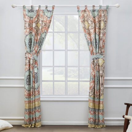 Nirvana Microfiber Semi Sheer Curtain Pair (Set of 2) - Chic Decora