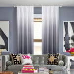 Ombre Room Darkening Curtains for Living Room 40″W x 84″L Machine Washable Panel Pair (Set of 2) - Chic Decora