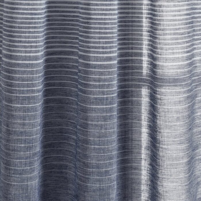 Ombre Stripe Sheer Polyester Sheer Curtain Pair (Set of 2) - Chic Decora