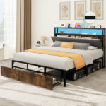 Owatonna Upholstered Bookcase Bed - Chic Decora