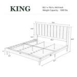 Ozella Upholstered Platform Bed - Chic Decora