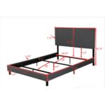 Pacer Upholstered Standard Bed - Chic Decora