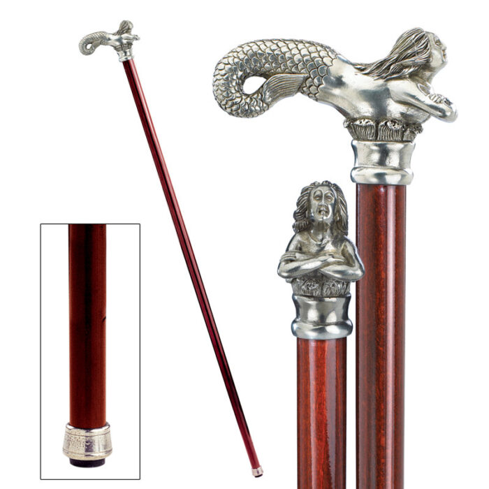 Padrone Mermaid Decorative Walking Stick - Chic Decora