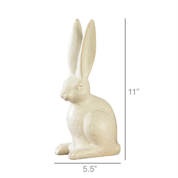 Pahrump Jumbo Hare Ceramic Figurine - Chic Decora