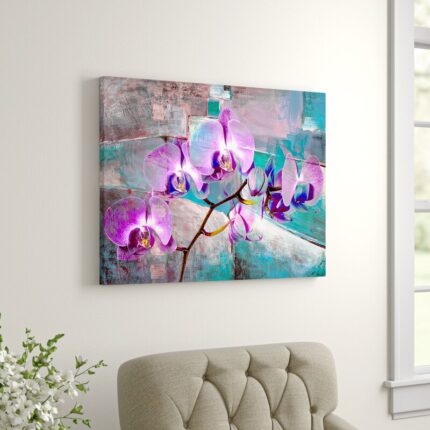 Painted Petals XIX by Tristan Scott – Wrapped Canvas Print - Chic Decora