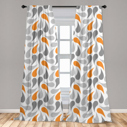 Gingrich Geometric Blackout Thermal Outdoor Grommet Curtain Panels (Set of 2) - Chic Decora