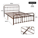 Palmquist Metal Slat Bed - Chic Decora