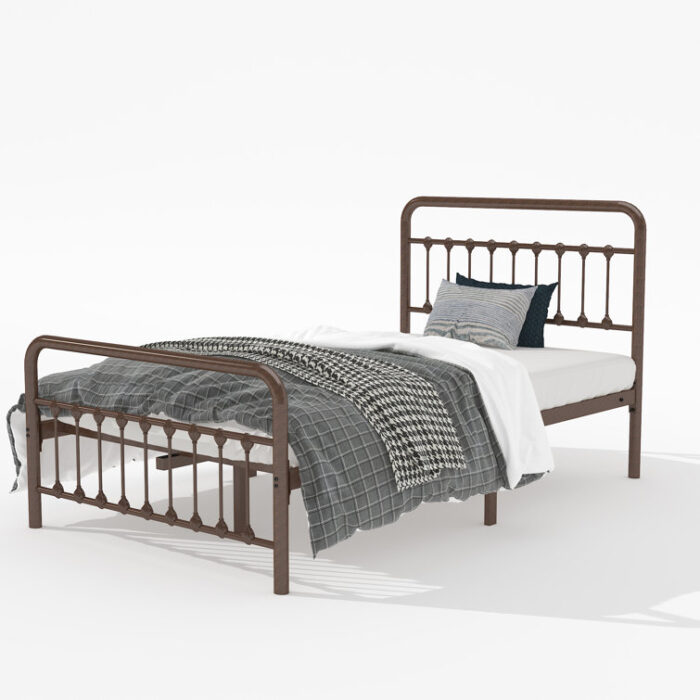 Palmquist Metal Slat Bed - Chic Decora