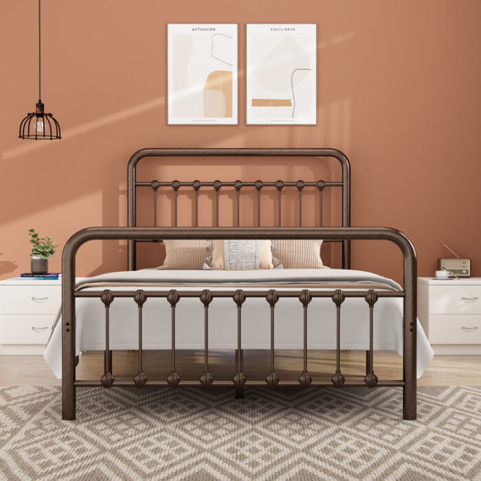 Palmquist Metal Slat Bed - Chic Decora