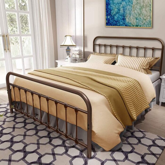 Palmquist Metal Slat Bed - Chic Decora