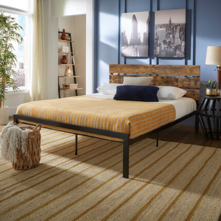 Hampden Upholstered Platform Storage Bed - Chic Decora