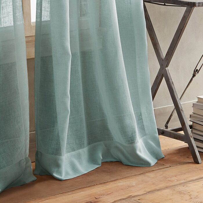 Paradox Polyester Sheer Curtain Pair (Set of 2) - Chic Decora