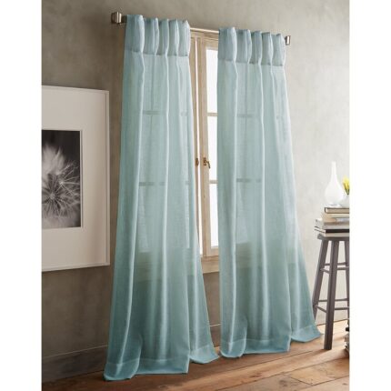 Graciella Thermal Insulated Faux Linen Max Blackout Curtains Back Tab/Rod Pocket Bedroom Drapes (Set of 2) - Chic Decora