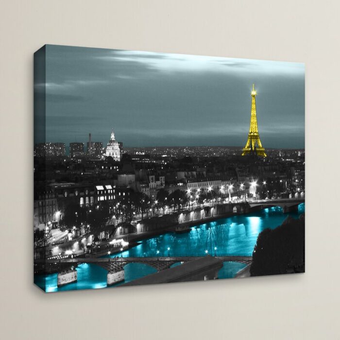 Paris’ by Revolver Ocelot Framed Photo Graphic Print on Canvas - Chic Decora