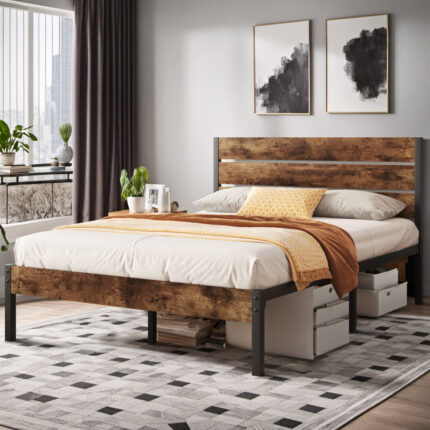 Parishay Standard Metal Bed - Chic Decora