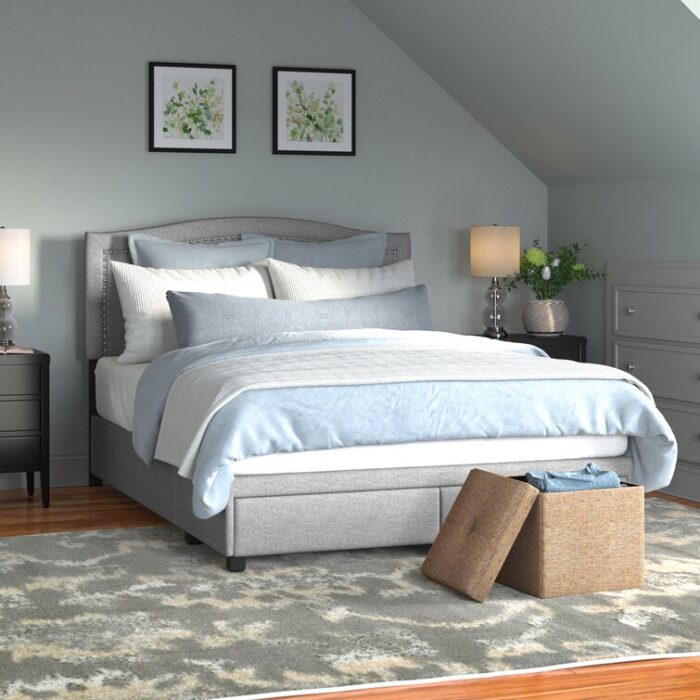 Parkville Upholstered Platform Storage Bed - Chic Decora