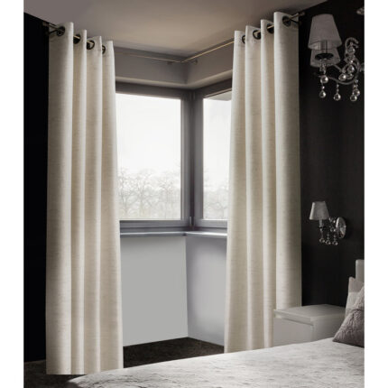 Pauley Polyester Blackout Curtain Pair (Set of 2) - Chic Decora