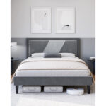 Patmar Upholstered Metal Platform Bed - Chic Decora