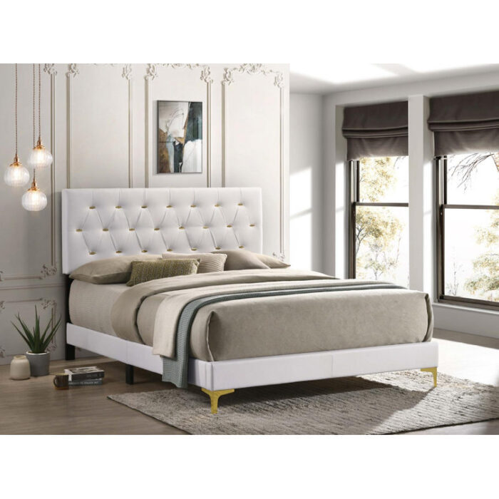 Paulk Upholstered Standard Bed - Chic Decora