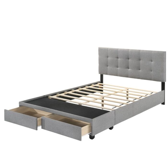 Pawling Upholstered Standard Storage Bed - Chic Decora