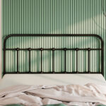 Payan Metal Platform Bed with Vintage Headboard and Footboard - Chic Decora