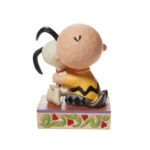 Peanuts by Jim Shore Charlie Brown & Snoopy Hugging Figurine 4.5in H - Chic Decora