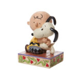 Peanuts by Jim Shore Charlie Brown & Snoopy Hugging Figurine 4.5in H - Chic Decora