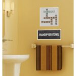 Pedroza ” Scrabble Bathroom Illustration ” by Longfellow Designs - Chic Decora