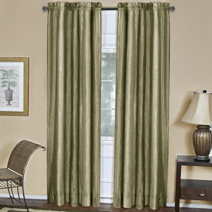 Pellegrino Polyester Semi Sheer Curtain Pair (Set of 2) - Chic Decora