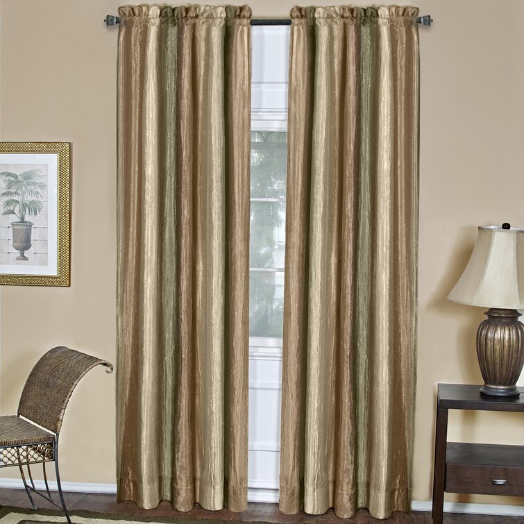 Marybel Jacquard Blackout Thermal Back Tab/Rod Pocket Curtain Panels (Set of 2) - Chic Decora