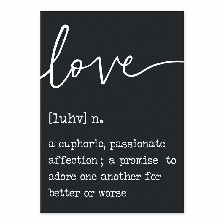 Pemberton Love Definition 10 Easel Back Canvas - Chic Decora