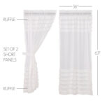 Penwortham Cotton Blend Semi Sheer Curtain Pair (Set of 2) - Chic Decora