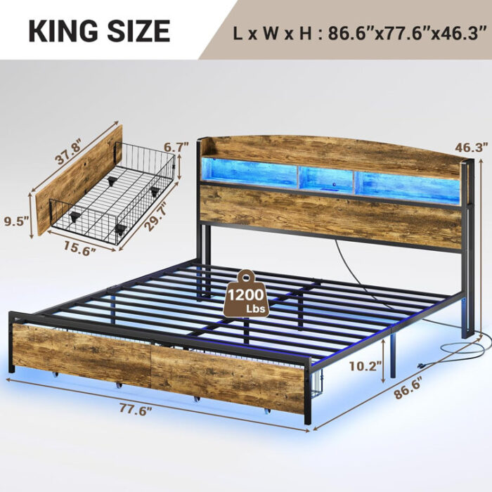 Pequena Platform Bed - Chic Decora