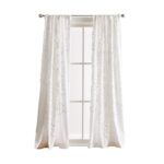 Peri Home Gates Tufted Chenille Rod Pocket Curtain Panel Pair White (Set of 2) - Chic Decora