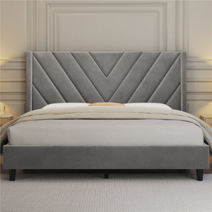 Bellamy Tufted Upholstered Platform Bed - Chic Decora