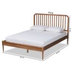 Pernell Rubberwood And MDF Slat Bed - Chic Decora