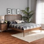 Pernell Rubberwood And MDF Slat Bed - Chic Decora