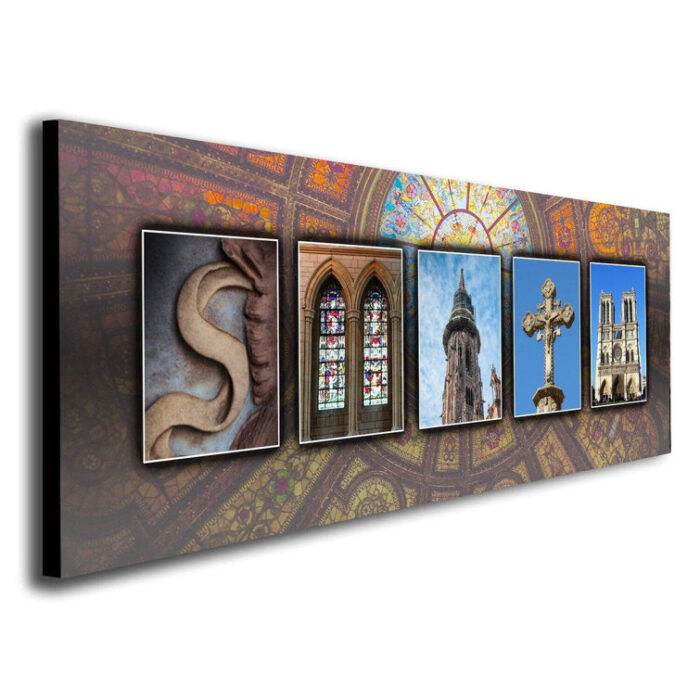 Personalized Cathedral Architecture Name Letter Art - Chic Decora