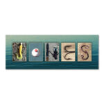 Personalized Fishing Name Alphabet Art - Chic Decora