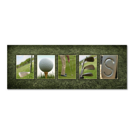 Personalized Golf Name Art – Customized gift for golfers - Chic Decora