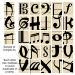 Personalized Musician Letters Name Art Print - Chic Decora