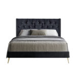 Petersfield Upholstered Wingback Bed - Chic Decora