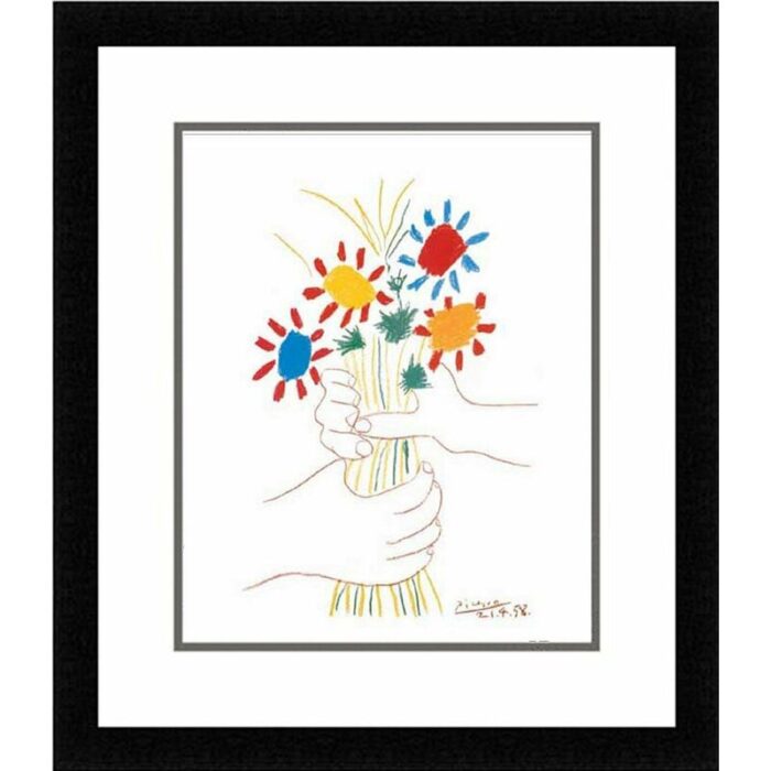 Petite Fleurs by Pablo Picasso Framed Painting Print - Chic Decora