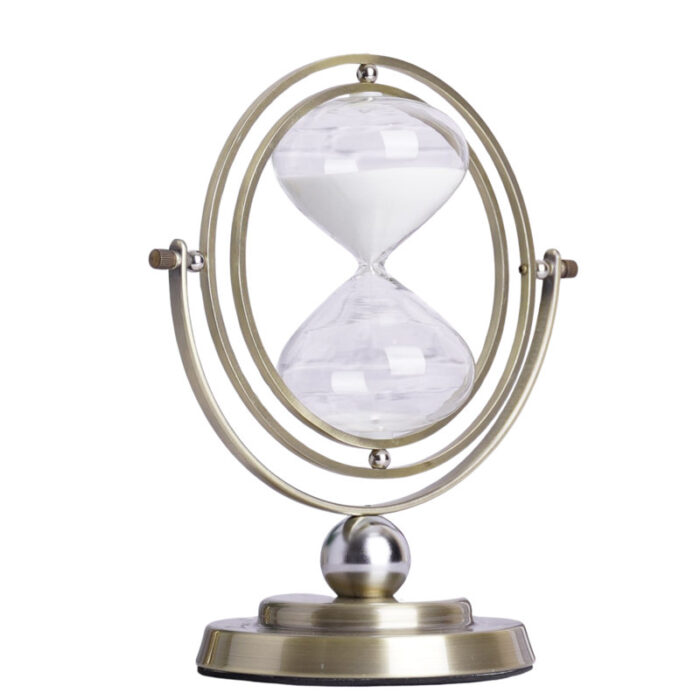 Philece Golden Elegance 30-Minute Sand Timer – Yoga & Study Companion - Chic Decora