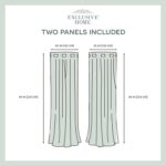 Phillipa Room Darkening Curtain Pair (Set of 2) - Chic Decora