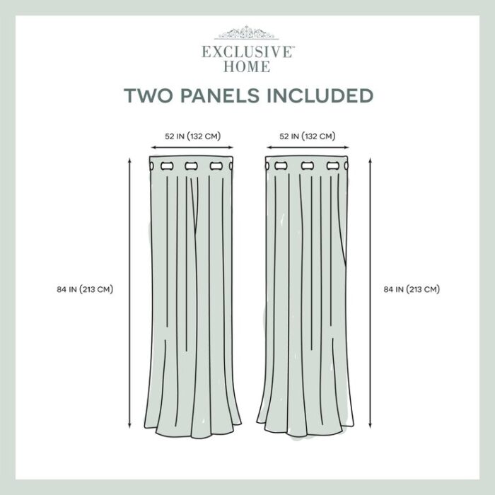 Phillipa Room Darkening Curtain Pair (Set of 2) - Chic Decora